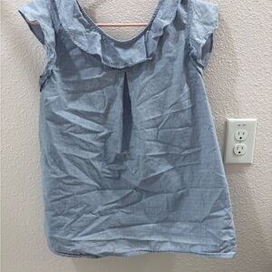 Tommy Hilfiger Blue Ruffled Women's Top